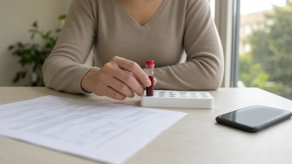 Illustration éditoriale pour l’article « Comprendre vos taux de protéines sang pour mieux agir »