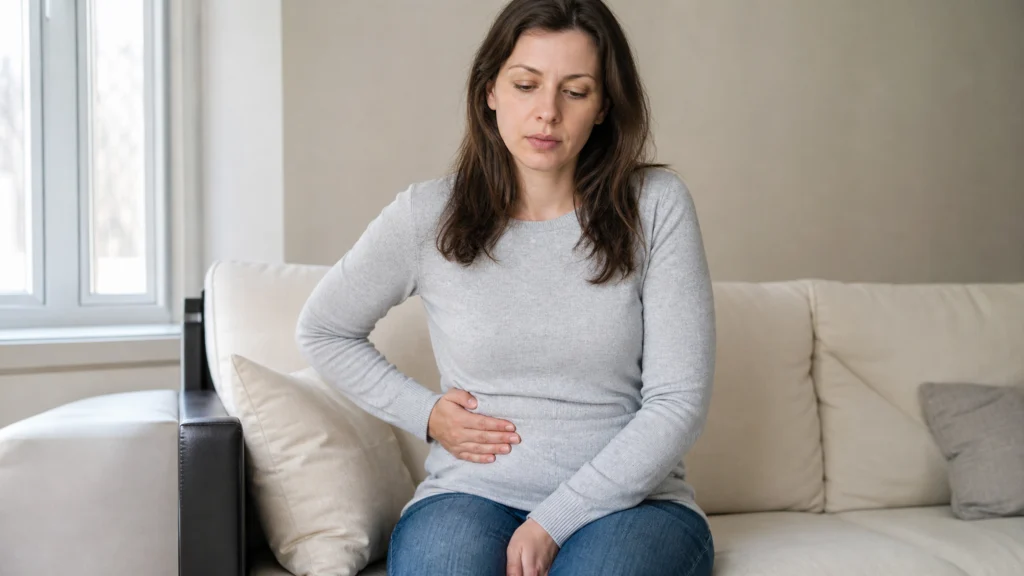 Illustration éditoriale pour l’article « Symptôme du cancer du foie chez la femme : les signes clés »